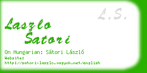 laszlo satori business card